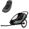 hamax Cocoon green black Kinderfietskar ONE eenzitter / incl. babyzitje voor Outback/Avenida en Traveller 