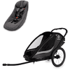 hamax Cocoon black Kinderfietskar ONE éénzitter grijs/ incl. babyzitje voor Outback/Avenida en Traveller 