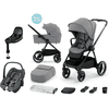 Kinderkraft Kinderwagen NEA 2in1 platinum gray, incl. Maxi Cosi Autostoel Pebble S Tonal Graphite en Base FamilyFix S Black 