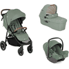 Joie Litetrax Pro kinderwagen inclusief Ramble XL reiswieg en i-Snug 2 Laurel baby autostoeltje