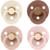 BIBS® Colour Blush Sutter 4 stk. 0-6 måneder i Ivory, , Woodchuck, Blossom