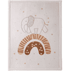 Hakuna Matte Fluwelen speelmat voor baby 170 x 120 cm, regenboog olifant