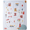 Hakuna Matte Samtmatte-Spielmatte für Baby 160 x 120 cm,  Stadt