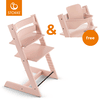 STOKKE® Tripp Trapp® Hochstuhl Buche Serene Pink + Gratis Baby Set V2 Serene Pink