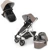 UPPAbaby Gewschwisterset Vista V2 Theo Dark Taupe inkl. Zweitsitz RumbleSeat Liam Oat Melange