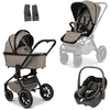 MOON black Pebble Essential Black Resea Edition+ mudder/mat klapvogn inkl. MAXI COSI babyautostol 360 og adapter