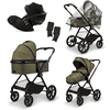 MOON green i-Size Moon Clicc barnevognskollektion 2024 moss melange inkl. cybex GOLD Cloud G babyautostol Black 