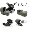 bugaboo Donkey Black Forest Green Donkey Donkey PLATINUM I-Size Kinderwagen 5 Mono Compleet / incl. uitbreidingsset en reiswieghoes 5 Compleet, Twin adapter en cybex Cloud T baby-autozitje Black 