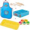 roba x Play-Doh set met creatieve mat, boetseerblikjes, doos, schort & houten gereedschap