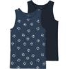 name it Tank top 2-pack ciemny dżins