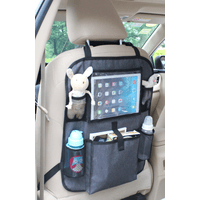 MyHappyRide® Rücksitzorganizer Auto Organizer mit 2  Befestigungsmölgichkeiten, wasserabweisende Rücksitztasche mit 6  Hauptfächern