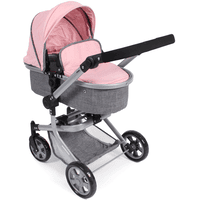 bayer Design Cochecito de Muñecas Combi Xeo Rosa/Gris 