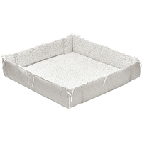 WEBABY Parc bébé pliable hêtre blanc 70x100 cm