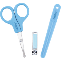 NUWARY - Tagliaunghie neonato accessori utili + ebook in omaggio, kit unghie  neonato, lima unghie neonato inclusi tamponi di ricambio per la cura di  manicure e pedicure neonati, bambini e adulti 