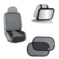 Autositzschoner, Kindersitzunterlage 2 Stück ISOFIX geeignete Schoner für  kindersitz, Sitzschoner Auto Kindersitz, Autositzauflage zum Schutz  Autositze(Schwarz)