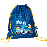 Sac de sport enfant tissu ultra solide recyclé bleu Mat - E2R