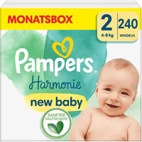 Pampers Pañales Baby-Dry, talla 4, 9-14 kg, caja mensual (1 x 204 pañales)  