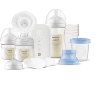 Philips Avent Sacaleches eléctrico SCF395/11 con almacenamiento leche  materna SCF619/05 