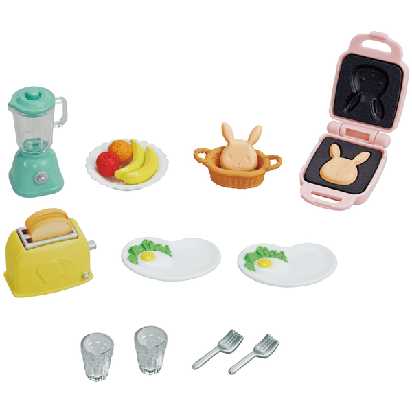 Sylvanian Families® Figurine ensemble petit-déjeuner et grille-pain 5444