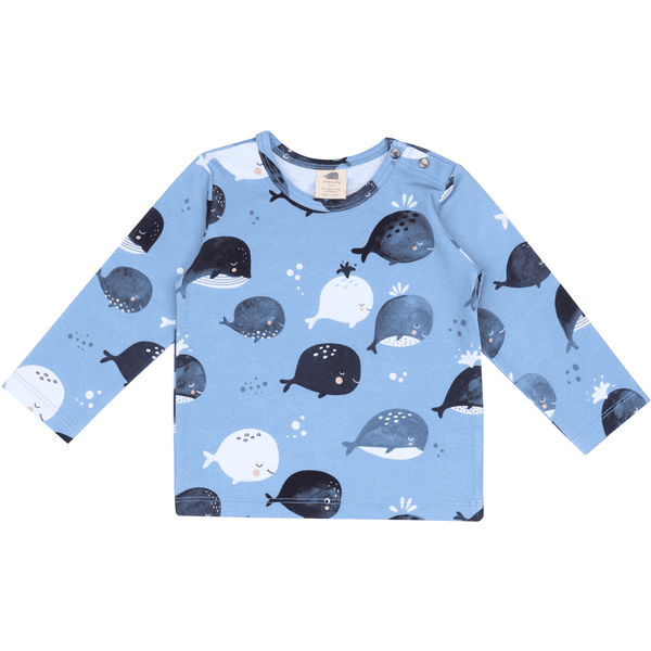 Wal kiddy  Shirt Cute Whale s blauw 