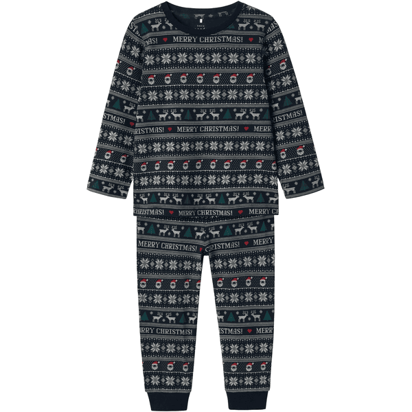 name it 2-delige pyjama Nmnvismas Dark Sapphire