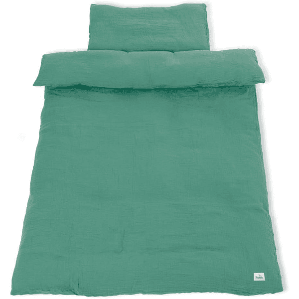Pinolino Muslin sengelinned 100 x 135 cm grøn
