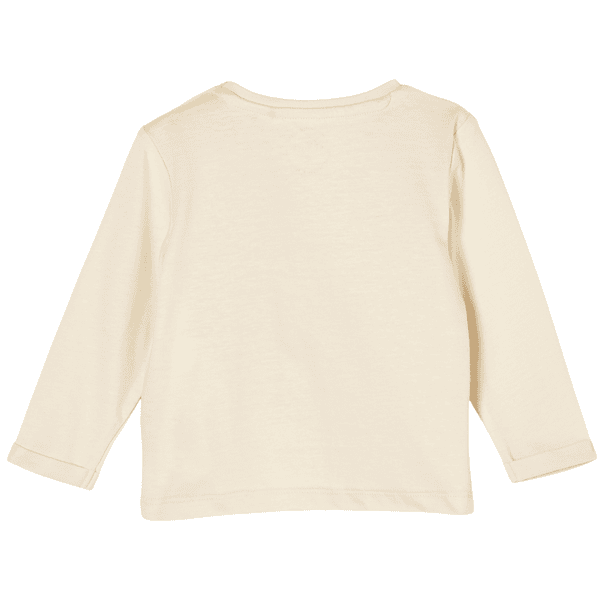 Beige shirt lange mouw sale