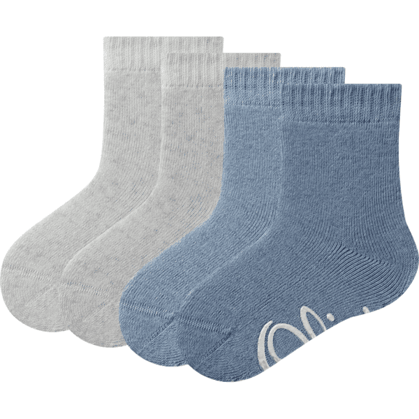 s. Olive r Chaussettes bébé original s organic ABS pack de 4 jeans melange