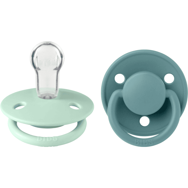 BIBS® Schnuller De Lux Nordic Mint & Island Sea 0-36 Monate, 2 Stk