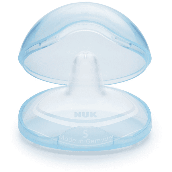 NUK Bröstkuddar 2-pack silikon storlek S med skyddsförpackning