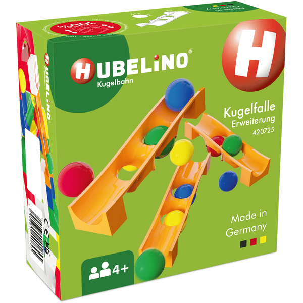 Extensión para trampas de bolas HUBELINO® marble run, 15 piezas