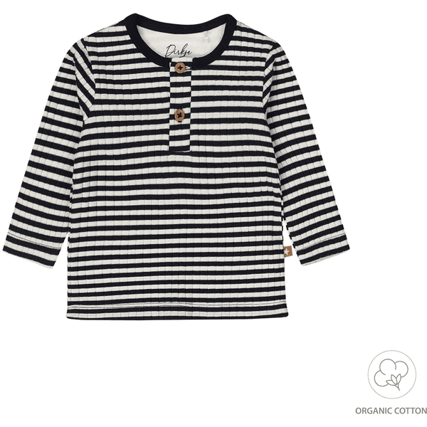 Dirkje Navy shirt met lange mouwen