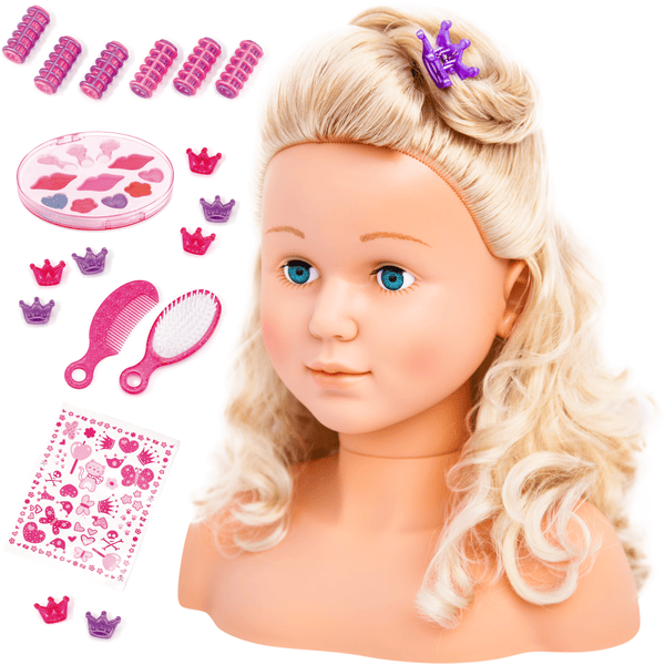 bayer Design Styling hoofd Super Model 27 cm met cosmetica