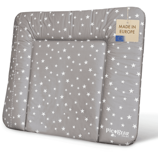 pic Bear Materassino per fasciatoio 72 x 85 cm - stelle grigio/bianco