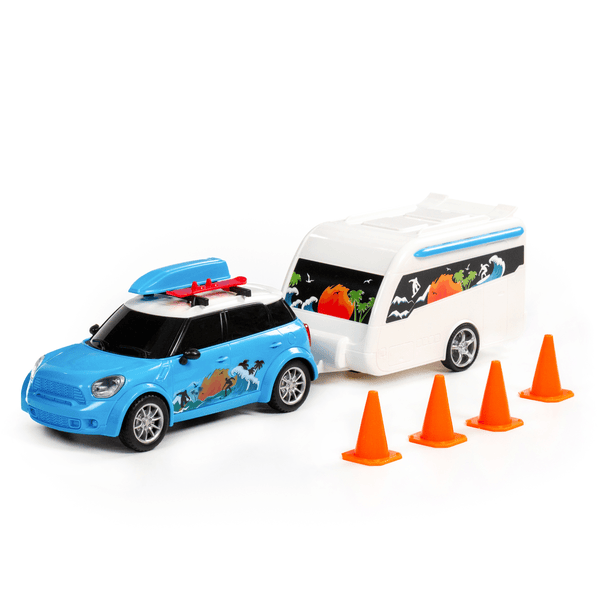 POLESIE® Figurine voiture Cruise caravane