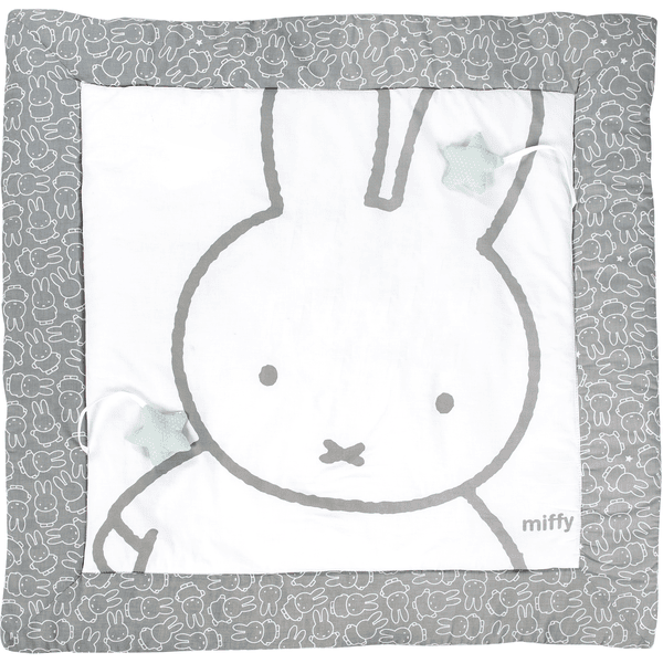 roba Tapis d'éveil Miffy® 100x100 cm gris/blanc