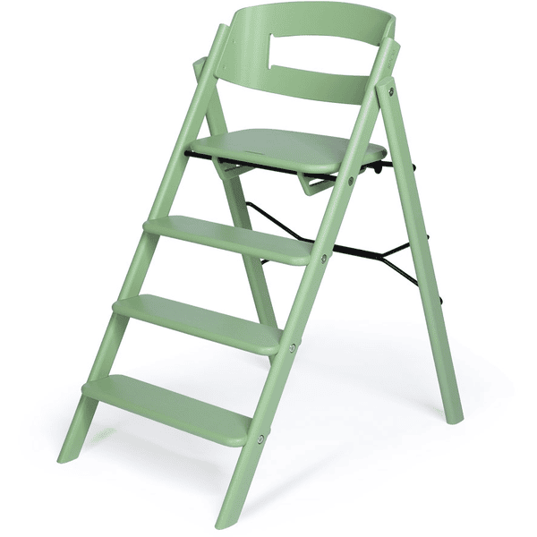 KAOS Chaise haute enfant évolutive Klapp pliable hêtre vert pâle