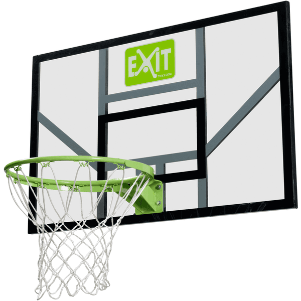 EXIT Panneau de basket-ball enfant Galaxy cercle, filet vert/noir