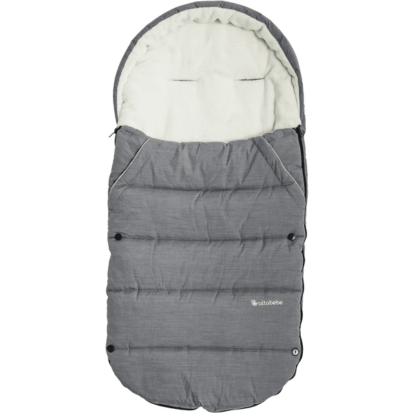 Altabebe Chancelière pour poussette universelle hiver gris clair-whitewash