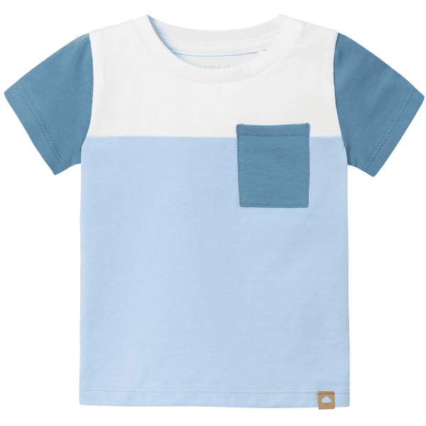 name it T-shirt Nbmholin Chambray Blauw