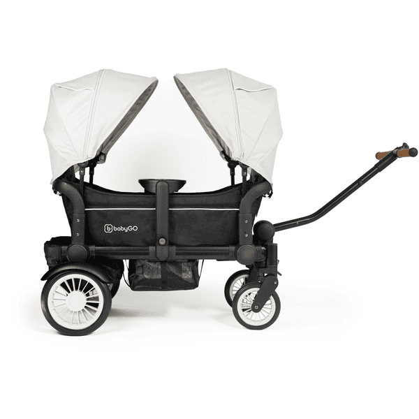 babyGO Chariot de transport enfant Cozy Rider Black beige