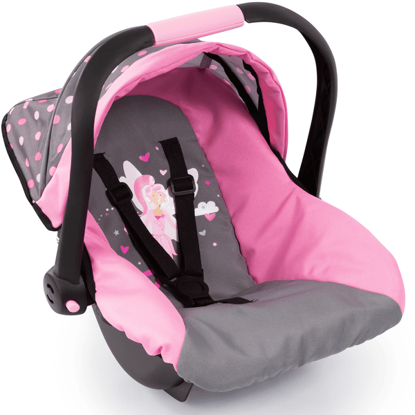 bayer Design Poppenautostoel met kap pink