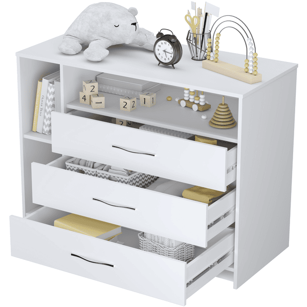 Polini Kids Cassettiera Simple 2110, grigio/bianco 