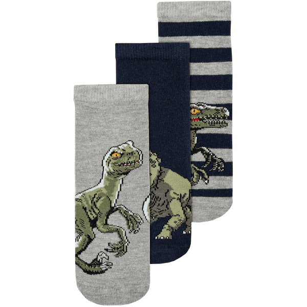 name it Lot de 3 chaussettes Jurassic World Dark Sapphire