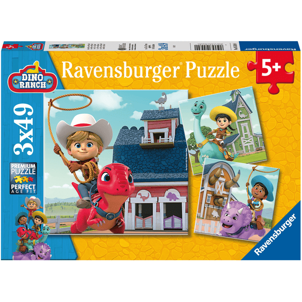 Ravensburger Puzzle 3 x 49 piezas Jon, Min y Miguel