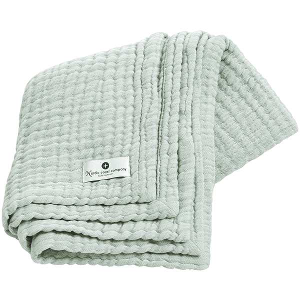 Nordic Coast Company Mušelínová deka mint 80 x 80 cm