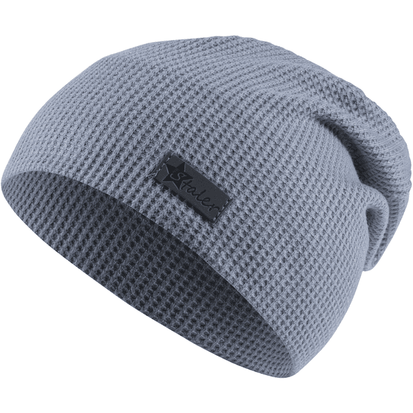 Sterntaler Slouch beanie pique gråblå