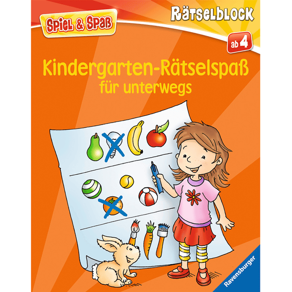 Ravensburger Spiel & Spaß - Rätselblock: Kindergarten-Rätselspaß für unterwegs