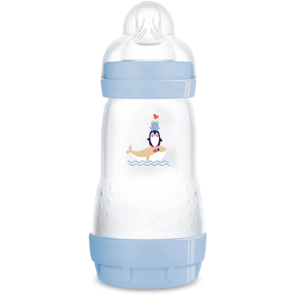MAM Babyflaske Easy Start Anti-Colic 260 ml, 0+ måneder, hval