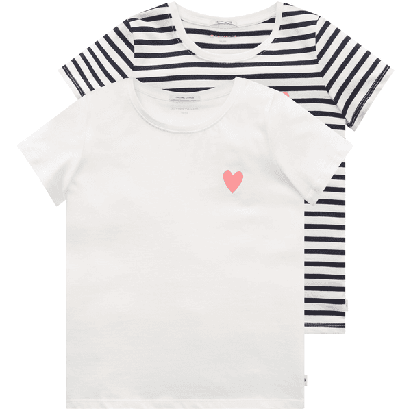 Camiseta TOM TAILOR 2-pack Heart Whisper White 